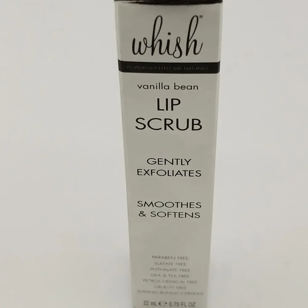 Whish Vanilla Bean Lip Scrub  - Sz 0.75 oz. - NIB